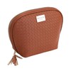REVLON Basketweave Makeup Pouch - Small Makeup Pouch, Compact Travel
