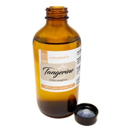 Tangerine Essential Oil – 8 fl oz (237 ml) Amber Glass Bottle w/Cap – 100% Pure Essential Oil - GreenHealth