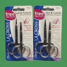 Sally Hansen LA CROSS Nail & Cuticle Combination Safety Scissors 743f3 2packs