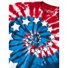Liquid Blue Men's Stars and Stripes Spiral T-Shirt, Tie Dye,