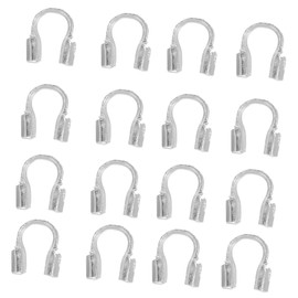 COHEALI 300pcs U Shaped Wire Protectors for Jewelry Making Crimp Tubes for DIY Necklaces Bracelets and Earring Craft Projects Enhanced Stability and Security for Thin Wires