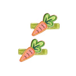 Easter Carrot Hair Clips Baby Girls Rabbit Carrot Hair Pin Easter Bunny Carrot Clips JHE54 (2 PCs-Carrot)
