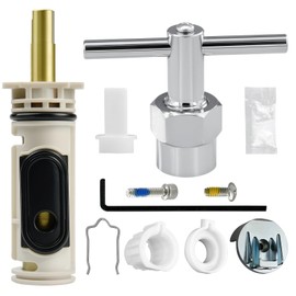1222 Replacement Cartridge Compatible with Moen Single Handle Posi Temp Valve Tub Shower Faucet, Incloud 104421 Cartridge Puller remaoval Tool and Handle Adapter Kit 116653
