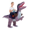 HSCTEK Inflatable Dinosaur Costume Kid Boy Girl, Blow up Velociraptor