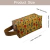 WHHJM Cute Cork Printing Makeup Bag Small Cosmetic Bag, Aesthetic
