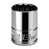 Capri Tools 13 mm Shallow Socket, 1/4 in. Drive, 12-Point,