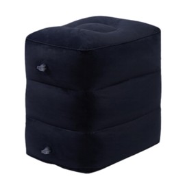 ideamall Air Footrest Adjustable Airplane Office Airplane 3 Tier (Black)