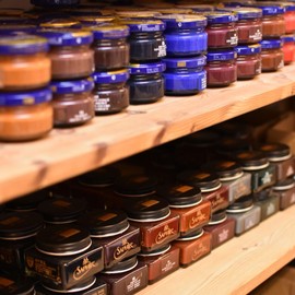 SAPHIR Creme Surfine Pommadier Shoe Polish - Beeswax Cream for Leather Products - Chocolate