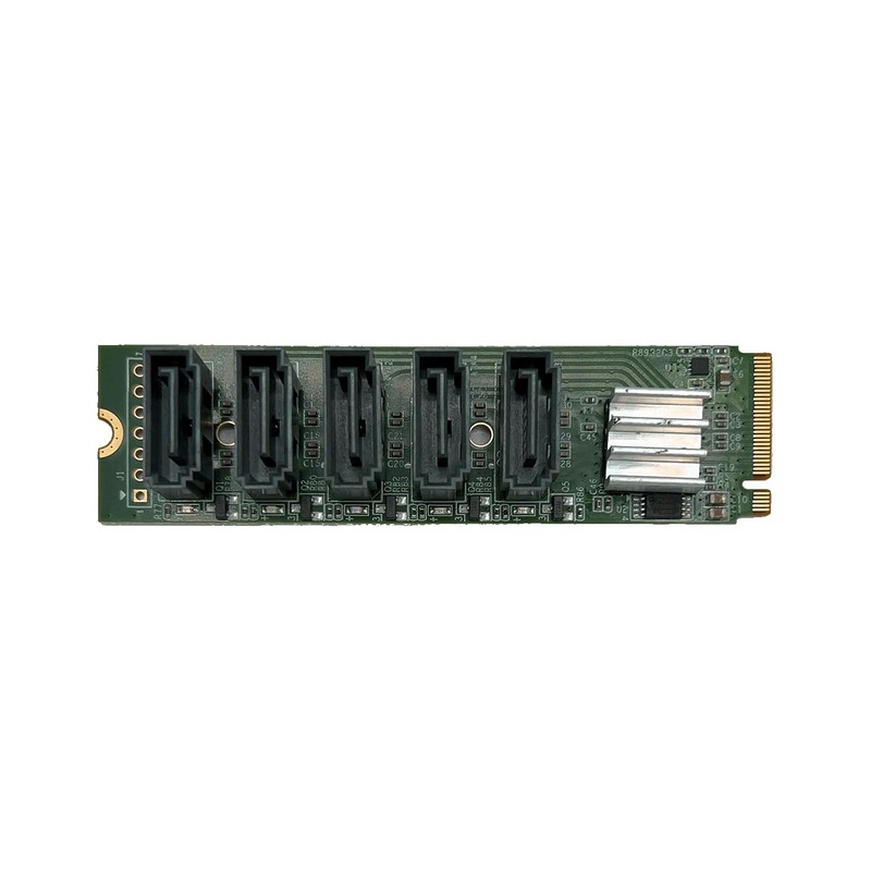 Expert Oriented Interface SATA3 x 5 Ports Expansion M.2 Card