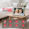 Frameo 10.1" Wood WiFi Digital Picture Frame with 32GB Memory,
