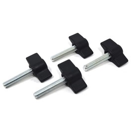 Design61 4 x Plastic Wing Screws with Threaded Bolts Steel M4 x 28 mm