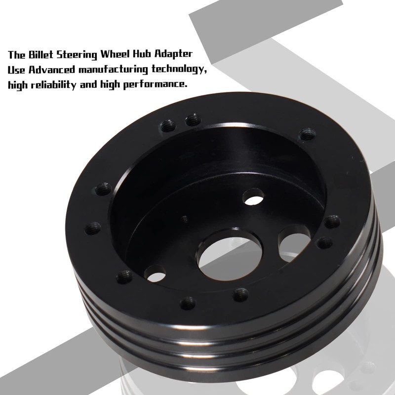 YIUIY 5 & 6 Hole Billet Steering Wheel Hub Adapter