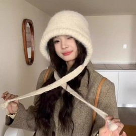 Women's Multi-functional Winter Balaclava Hat, Neck Warmer, Hooded Scarf, Beanie lf2013 Free Size/Black 20ea