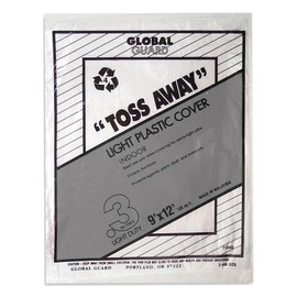 PREMIER PAINT ROLLER 11040 Global Guard Plastic Drop Cloth, Clear