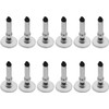 18 Pcs Silver Universal Stylus Replacement Tips,Universal Disc Tips Round