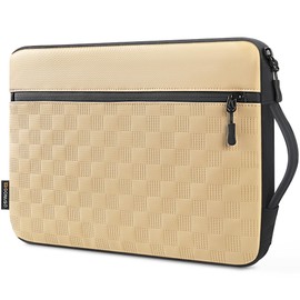 DOMISO 15 inch Laptop Sleeve Bag 15.6 inch Laptop Case Carrying Case for 15 inch MacBook Air/Pro Waterproof Laptop Cover 15.6 inch Compatible with MacBook Air 15 inch M3 2024 2023,Beige