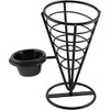 Genware NEV-CNE1 Chip Cone with 1 Ramekin Well, 21.5 cm,