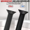 Drenky M6 x 25 mm Countersunk Screws with Hexagon Socket,