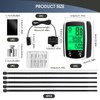 Vidacharmy 2.4 Inch Multifunctional Waterproof Bicycle Odometer with LCD Backlit