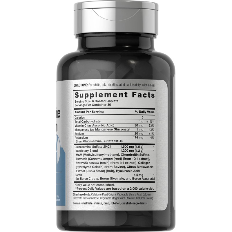 Horbäach Glucosamine Chondroitin | Plus MSM & Turmeric | 180