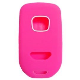 UOKEY Silicone Keyless Remote Key Fob Case Cover fit for 2024 2023 2022 2021 2020 2019 2018 Honda Odyssey Elite ex(7buttons) (Black+Rose red)