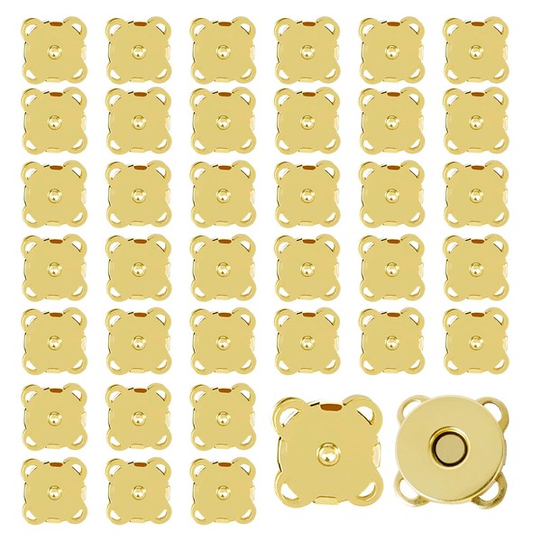 36 Sets Magnet Snaps for Purses and Bags, 15mm Magnet