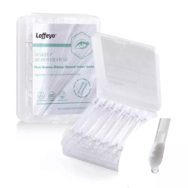 LOPEYO 로페요 50 카운트 메이크업 리무버 면봉 화이트 릴리가 포함된 립 스틱 리퀴드 충전 공간 절약 및 여행 Lopeyo 50 Count Makeup Remover Cotton Swabs with White Lily Lip Stick Liquid Refill Travel Space Saver
