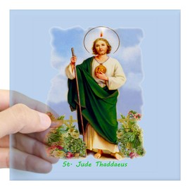 CafePress St. Jude Thaddaeus (Style F Square Sticker 3 X 3 Square Bumper Sticker Car Decal, 3"x3" (Small) or 5"x5" (Large)