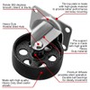 4 Pack Large Steel Swivel Caster Wheel Heavy Duty 3.5"