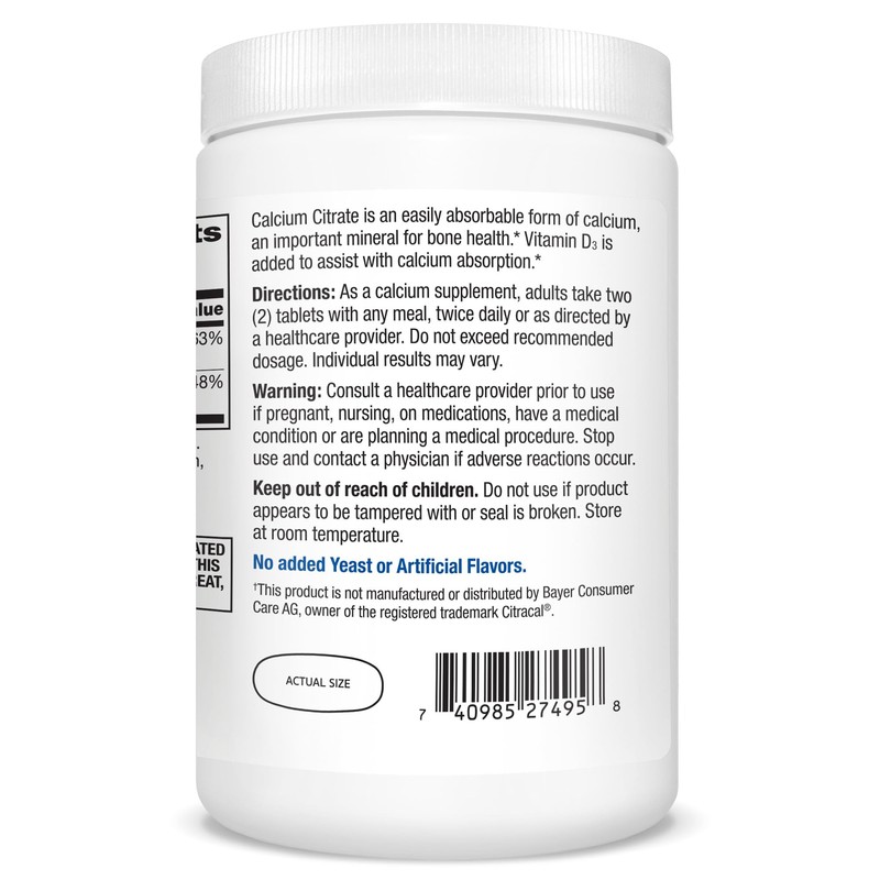 21st Century 21st Century Vitamins Calcium Citrate Plus D3 Maximum