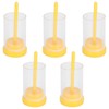 5Pcs Queen Bee Marking Bottle Catcher Cage Tube Lightweight Plastic