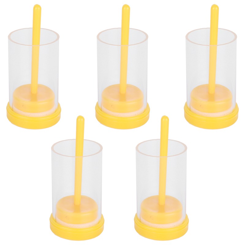 5Pcs Queen Bee Marking Bottle Catcher Cage Tube Lightweight Plastic