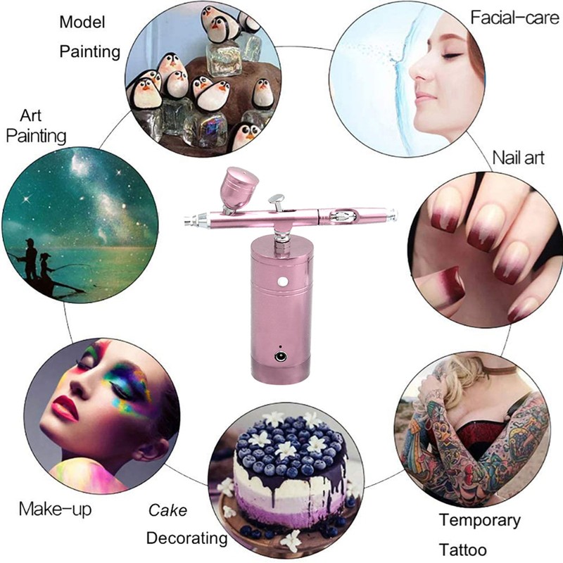 Rechargeable USB Airbrush Kit Portable Airbrush Compressor Spray Pump Handheld