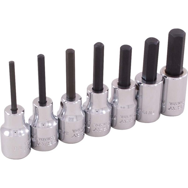 Gray Tools 25607 7 Piece 3/8-Inch Drive SAE, Standard Length,