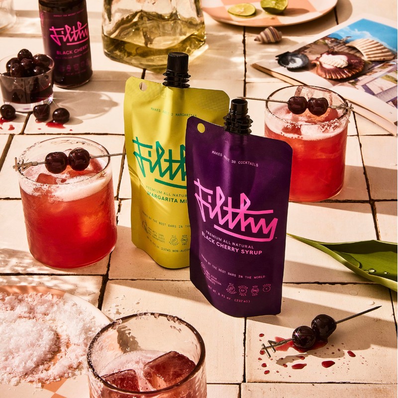 Filthy Black Cherry Syrup, Cocktail Mixer, Black Cherry Syrup, Non-GMO,