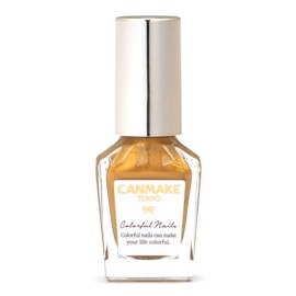 Canmake N108 Colorful Nails Ginkgo Tree Tree, 0.3 fl oz (8 ml), High Color, Quick Drying, Metallic, Yellow