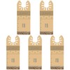 PAYA TOOLS Carbide Grout Blades,5PCS Flush Cutting Oscillating Multi Tool