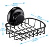 MaxHold No-Drilling/Suction Cup Soap Basket - Soap Dish Holder -
