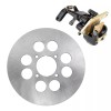 Caltric Rear Caliper w/ Pads and Brake Disc for Yamaha