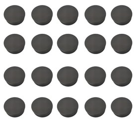 20PCS Round Plastic End Caps 50mm Black Insert Plugs Anti-Slip Plastic Round Tube Plug for Pipe Tables Chairs Desks Beds