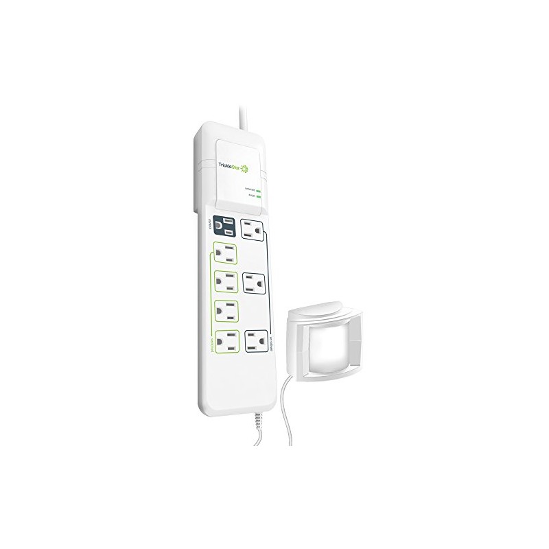 Trickle Star 183SS-US-8XX/7 Motion Sensor PowerStrip, 1080 Joules, 7 -Foot