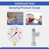 MEASUREMAN Spraying Pressure Gauge Assembly High Pressure Fluid Gauge 1/4"