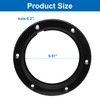 PHITUODA 4"/6"/8" Boat Hatch - Black Round Boat Deck Plates,