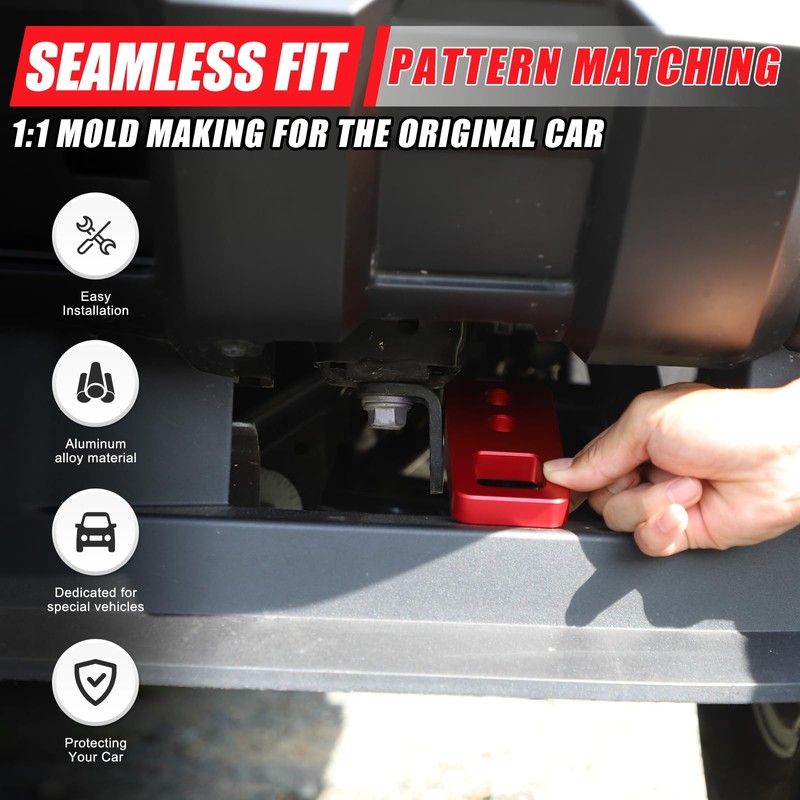 Car Tow Hitch Front Bumper Trailer Ring for Toyota Tacoma