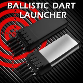 MADSABRE Ballistic Dart Launcher, Metal Darts Accurate Shooting for Hunting Camping Shooting Self-Defense and Survival, Adult Toy (White)