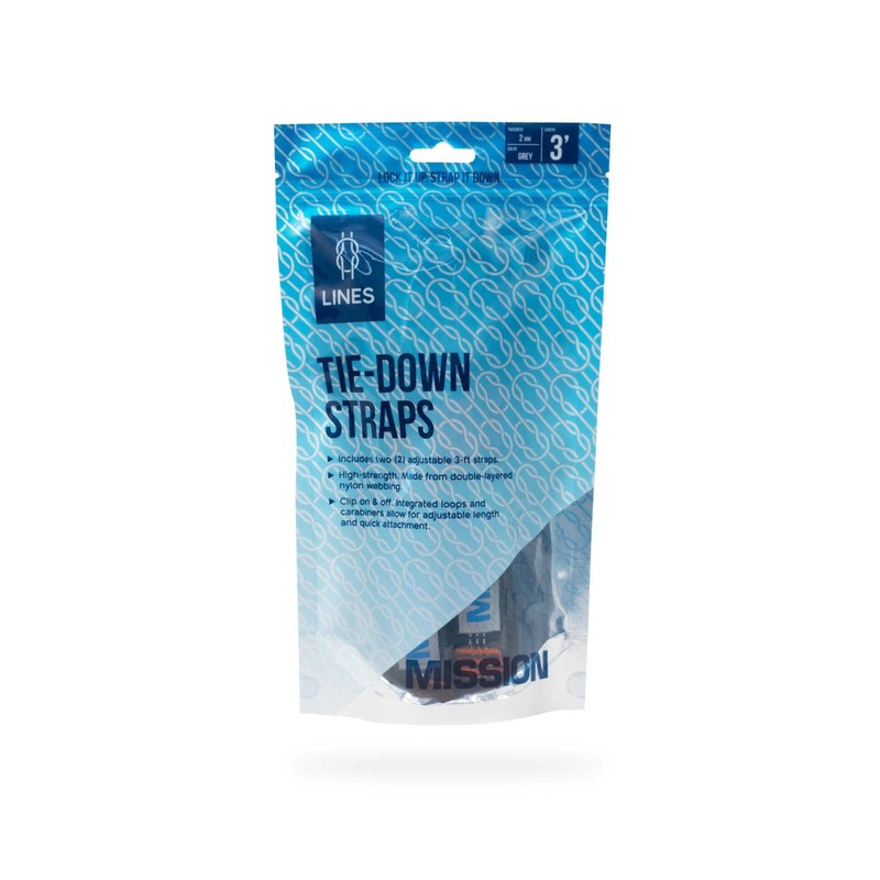MISSION Boat Gear Tie Down Straps for Inflatables