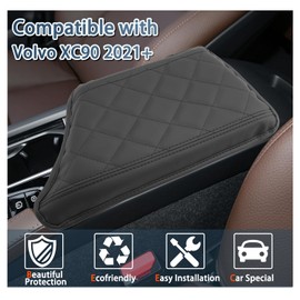 Ruiya 2024 XC90 Armrest Cover,for Volvo XC90 2024 Accessories Center Console Cover Armrest Lid Cover Compatible with 2018 2019 2020 2021 2022 2023 2024 Volvo XC90(NOT FIT S90/V90)