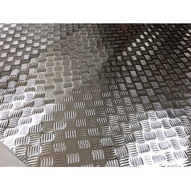 Car Wrapping Sheet 48.0 x 11.8 inches (122 x 30 cm), Metal Checker, Aluminum Striped, Steel Plated, Silver Plated