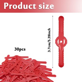 30Pcs Grass Trimmer Replacement Blades,Cordless Strimmer Blades 135 mm Lawn Mower Cutting Blades Garden Mower Replacement Blades for Lawn,Garden,Orchard,Woods,Pastoral,Cordless Lawn Mower Cutting