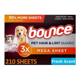 Bounce 210 Hojas Para Secadora Pet Hair & Lint Guard